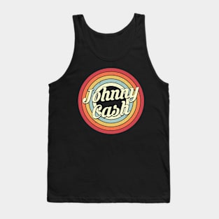 Johnny Proud Name Retro Rainbow Tribute Tank Top